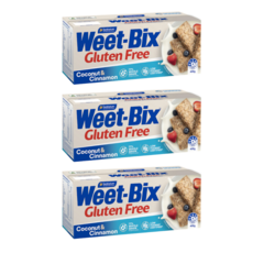 Weet-Bix 위트빅스 시리얼 글루텐프리 코코넛 & 시나몬, 400g, 3개