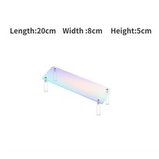 1-5 계층 무지개 빛깔의 아크릴 디스플레이 라이저 피규어 용 스탠드 선반 수집품 컵 케이크 향수 보석 장식 및 정리, 20cm 1 layer, 1개