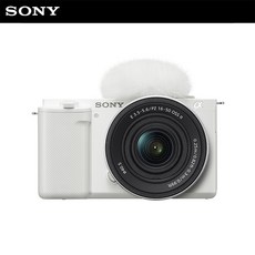 소니 공식대리점 카메라 ZV-E10K (SELP16502 파워 패키지킷) 미러리스 브이로그, 화이트
