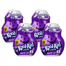 쿨에이드 액상 음료 믹스 - 포도 1.62oz (4개 팩) Kool-Aid Liquid Drink Mix Grape 1.62 FL OZ (4), 1개