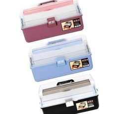 미술도구 보관함 블루 400x226x210 미술박스 서랍형 화구케이스