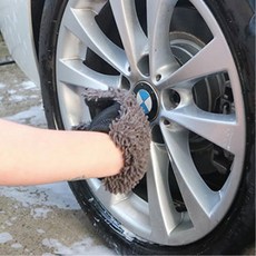 자동차 거품세차용 다섯손가락 털장갑 2개 틈새ok 극세사 워시미트 차세정타월