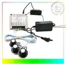탈출 방 소품 모험 게임 퍼즐 3 회전 버튼 비밀번호 제어 12V EM 잠금 (미포함) 실제 생활, 02 3 Rotary Knobs set