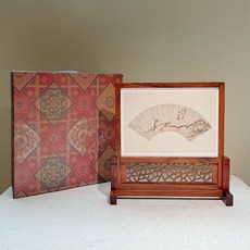 미니병풍 소형병풍 인테리어, 1개, 명목 삽입 풀 32.5x32.5x8cm