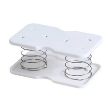 面紙盒彈簧托 自動升降設計 彈力紙巾托 衛生紙抽取架 白色 1入, 1個