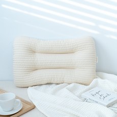 마롤로뜨 100수 주니어 베개 여성 낮은 경추베개, 아이보리_100수 주니어베개, 1개