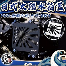 叫小賀 太陽水箱護蓋 水箱罩 適用於勁戰六代 七代 BWS 新發 Force2.0, 銀色髮絲紋,紫鈦螺絲