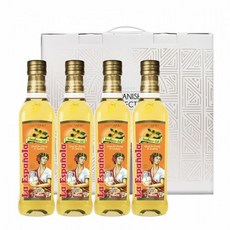 해바라기유 (에스파놀라) 디테일 구성 500ml 총 4병, 1세트