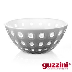 Guzzini Le Murrine 波卡點點沙拉碗 (M) ，時尚餐桌必備，輕巧耐用易清洗, 灰白, 1個