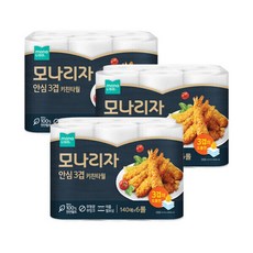 모나리자 안심 3겹 키친타올 140매 6개입 3개