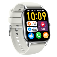 Donerton 통화가능 스마트워치 P66 1.85인치 대화면 한글판, 블루투스, 4.699cm, 흰색