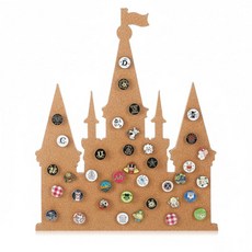 AmazingSpark Castle 핀 보드 코르크 보드 35.6 x 29.9cm(14.2 x 11.8인치) 게시판 디스플레이 보드 푸시 핀 및 장착 핀 벽걸이 코르크 보드, AmazingSpark Castle 핀 보드 코르크 보