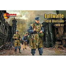 Mars Figures 32017-1/32 Luftwaffe 필드 디비전 WWII (15 피규어) 모델 키트 229197, Mars Figures 32017-1/32 Luftwa