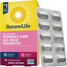 Renew Life Formulas Ultimate Flora Go-Pack女性150億益生菌素食膠囊, 30顆, 1盒
