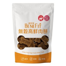 斑尼菲無穀高鮮肉餅 大骨頭造型 牛肉 蔓越莓 南瓜 花生 狗零食 狗餅乾 150G, 1個