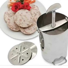 누름틀 고기 원형 누르기 틀 편육 프레스기 메인상품 압축기, A. 1000g 고기 다지기 통 1개 (소형), 하나, 1개