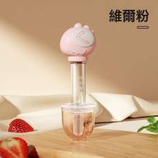 DFMEI 喂藥神器嬰兒防嗆喂藥器滴管式寶寶喝水嬰幼兒吃藥兒童硅膠喝藥器, 1個, 粉色(帶量杯):如圖