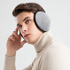 귀마개 남여공용 겨울 방한 야외용 털 귀돌이 귀덮개, 그레이_x000D_