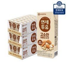 연세두유 아몬드 잣 두유, 72개, 190ml