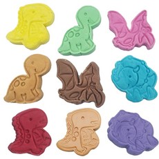 어린이집 재미있는 공룡모양 비누 만들기 모형틀 과학체험교실 돌봄센터 동물만들기, 2개, 색상랜덤