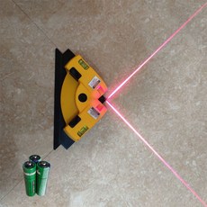 下殺價 直角鋪地闆專用水平儀 高精度紅外綫多功能水平直角尺90度角尺, 1個, 01紅光底部帶吸盤+5號電池