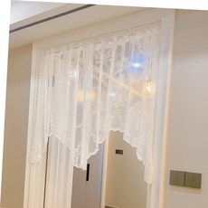 주방 창문 다용도커튼 바란스 커튼 패브릭 가리개 2개 세트