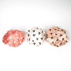 샤워용 방수 헤어캡 사우나모자 머리비닐캡 리본형