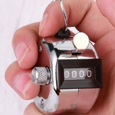 수동 집계기 손잡이형 계수 측정기 인원 집계 숫자 세기 행사 관리 방문객 체크, 1개, 1) 핸드형