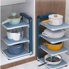 냄비 정리대 싱크대속 후라이팬정리대 높이조절 가능, 혼합색상