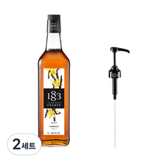 1883메종루틴 바닐라향 시럽 1L+ 시럽펌프, 1L, 2세트