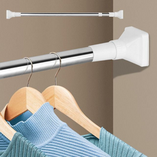 커튼봉 200cm 텐션봉 무타공 사각형 차박용 압축걸이, 단일옵션