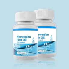 Rimi 挪威魚油 高濃度 rTG Omega-3 軟膠囊 60粒, 1個, 60顆