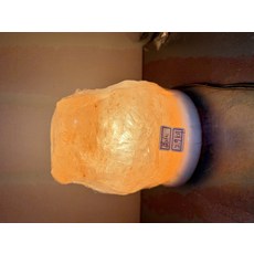 天然鹽晶燈 2.9kg 臥室床頭燈 負離子空氣淨化燈 居家裝飾燈, 稀少晶化2.9公斤, 1個