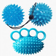 실리콘 악력기 운동 손가락마사지 마사지 손마사지기 재활운동기 돌기형 지압 손 마사지볼, 1개, 분지형