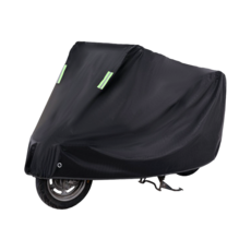 JHD PICK 오토바이 방수 방풍 커버 스쿠터 모터사이클 방진 바람막이 4계절 덮개, 블랙 (Black)