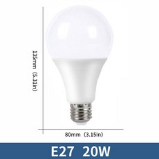 10pcs LED 전구 램프 AC220V E27 E14 3W 6W 9W 12W 15W 18W 20W Lampada Bombilla 거실 홈 Luminair AP 220V, E27 20W, Cold 화이트, 1개