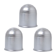 트레일러 카라반 견인볼 캡 커버 50mm 2인치 견인장치, 3개, 실버