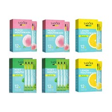 SADOER 果香漱口水隨身包 三種口味, 120個, 10ml