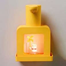 트렌드컨테이너 버블 자동손세정기 거품 디스펜서 자동펌프, 옐로우, 1개