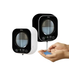 삼플라 자동 핸드워시 디스펜서 젤타입 손세정기 대용량 충전식 스마트 센서 물비누 무타공 손세정제 주방세제 화장실 싱크대 욕실 세면 예쁜 세제통, 화이트, 1개