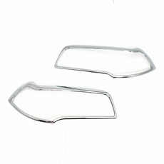IDFR 適用於 BMW 寶馬 X3 E83 2003~2010 鍍鉻銀 前燈框 造型改裝飾貼, 亮銀, 1套