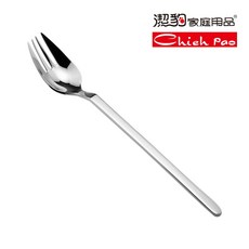 潔豹 G2000 大叉【304不銹鋼 餐叉 卡裝】，耐用安全，簡約時尚，提升用餐質感, 1個