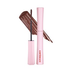 Coringco 超極細纖細捲翹睫毛膏, 棕色, 1個