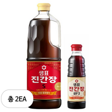 샘표 진간장 S 1.7 L + 진간장 금F3 500 ml, 2.2L, 2세트