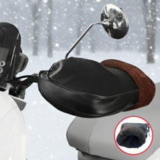 라이드엘 오토바이 방한장갑 토시 핸들커버 방수 기모, 어반 블랙