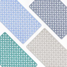 TPE吸盤防滑地墊【顏色隨機】浴室防滑墊、安全防滑、環保材質, 隨機出貨, 1個