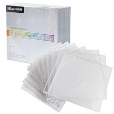 밀레니엄 투명슬림케이스 10장 CD DVD케이스, A.경질 투명 슬림 케이스, 100장