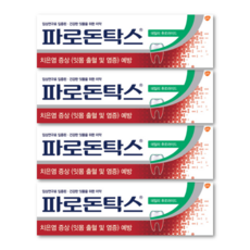 파로돈탁스 데일리 후로라이드 치약, 150g, 4개입, 4개