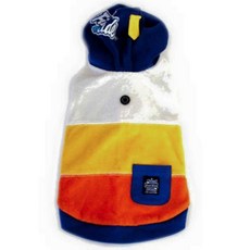 Pet Paradise Field Glide 白黃橘拚色帽T 狗狗衣服, 1個