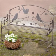 Eze Art Deco法式鄉村風鐵藝小鳥陳列架，園藝裝飾花台，增高盆栽架，台灣現貨, 1個